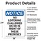 Signmission No Loitering Is Allowed On Or OSHA Notice Sign, Plastic, 18in W x 24in L, 2PK OS-2PACK-NS-P-1824-V-14691 - alternate 3
